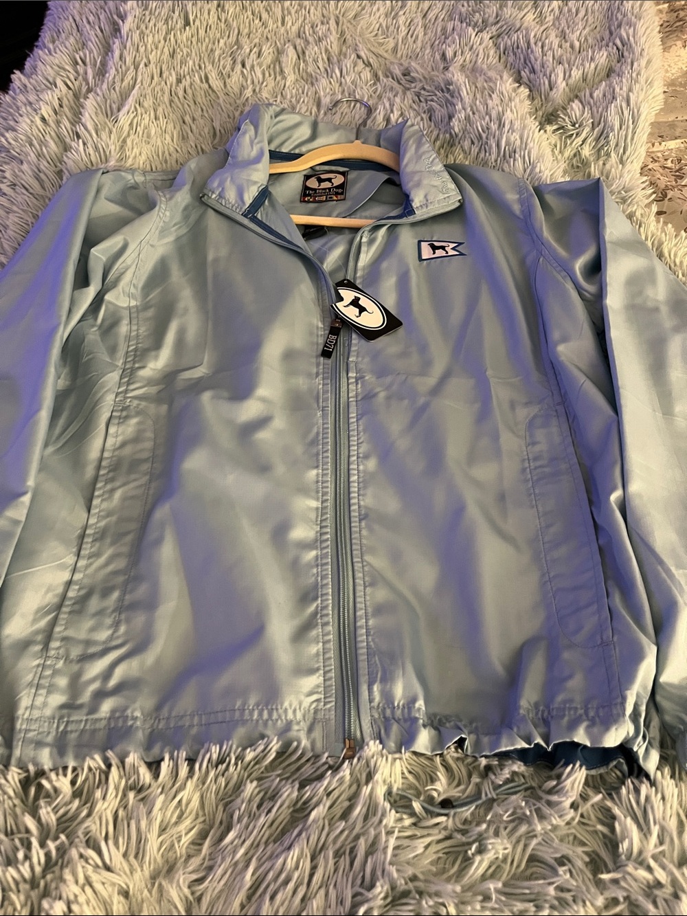 THE BLACK DOG BLUE SKY AUTHENTIC NWT Full‑Zip Windbreaker Jacket  M